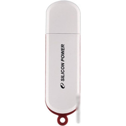 Флеш Диск Silicon Power 64Gb LuxMini 320 SP064GBUF2320V1W USB2.0 белый