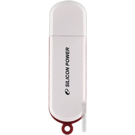 Флеш Диск Silicon Power 64Gb LuxMini 320 SP064GBUF2320V1W USB2.0 белый