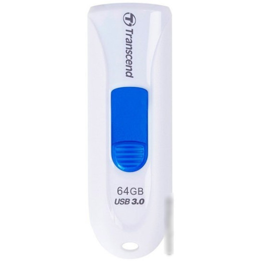 Флеш Диск Transcend 64Gb Jetflash 790 TS64GJF790W USB3.0 белый