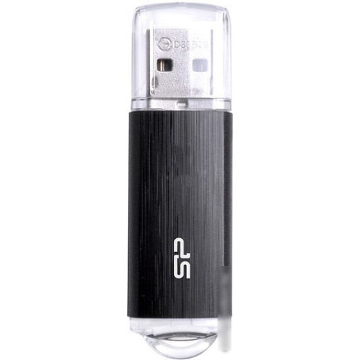 Флеш Диск Silicon Power 64Gb Ultima U02 SP064GBUF2U02V1K USB2.0 черный