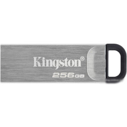 Флеш Диск Kingston 256Gb DataTraveler Kyson DTKN/256GB USB3.1 серебристый/черный