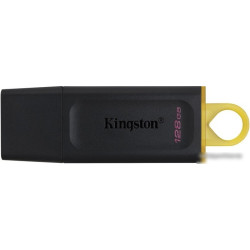 Флеш Диск Kingston 128Gb DataTraveler Exodia DTX/128GB USB3.1 черный/желтый