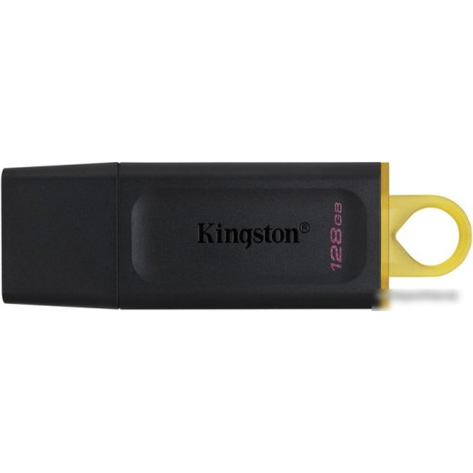Флеш Диск Kingston 128Gb DataTraveler Exodia DTX/128GB USB3.1 черный/желтый