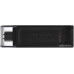 Флеш Диск Kingston 64Gb DataTraveler 70 Type-C DT70/64GB USB3.2 черный