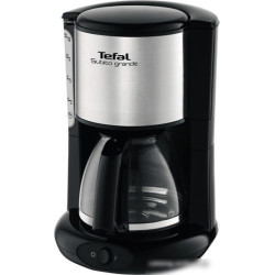 Кофеварка капельная Tefal CM361838 1000Вт серебристый/черный