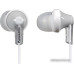 Наушники PANASONIC RP-HJE118GUS, вкладыши, серебристый, проводные