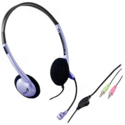 Наушники с микрофоном Genius HS-02B серебристый 1.9м