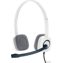 Наушники с микрофоном LOGITECH Stereo Headset H150, 981-000350, накладные, белый