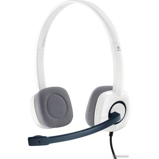 Наушники с микрофоном LOGITECH Stereo Headset H150, 981-000350, накладные, белый