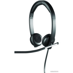 Наушники с микрофоном LOGITECH H650E, 981-000519, накладные, черный