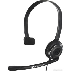 Наушники с микрофоном Sennheiser PC 7 черный 2м накладные USB (504196)