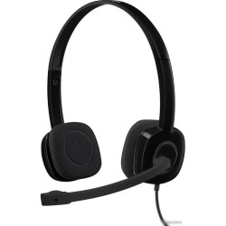 Наушники с микрофоном Logitech H151 черный 1.8м накладные оголовье (981-000589)