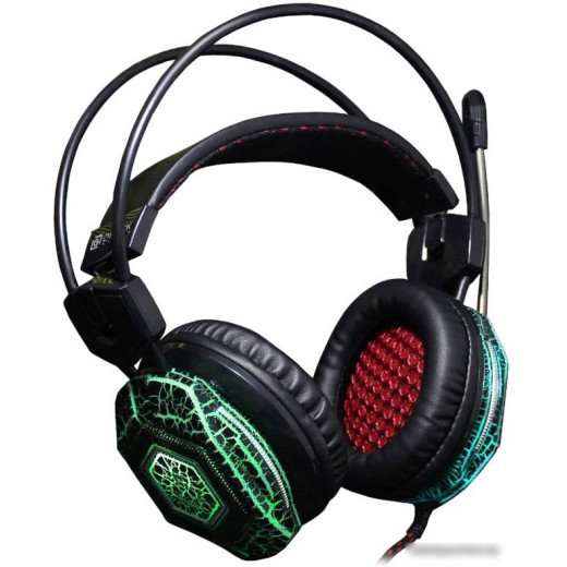 Наушники с микрофоном Oklick HS-L500G TOXIC черный 2.2м мониторы оголовье (HS-L500G)
