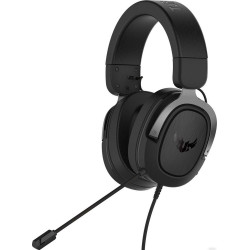 ASUS TUF Gaming H3 Игровые наушники чёрно-серые (7.1 виртуально, 50мм, неодимовые магниты, 32 Ом, 20~20000 Гц, микрофон, USB, PC, Mac, PS4, Nintendo Switch, Xbox One, 90YH028G-B1UA00)