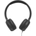 Гарнитура накладные JBL T500 1.187м черный проводные (оголовье)
