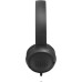 Гарнитура накладные JBL T500 1.187м черный проводные (оголовье)