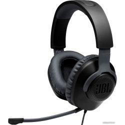 Наушники с микрофоном JBL Quantum 100 черный 1.2м мониторные оголовье (JBLQUANTUM100BLK)