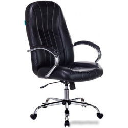 Кресло руководителя Бюрократ T-898SL/BLACK черный искусственная кожа крестовина хром