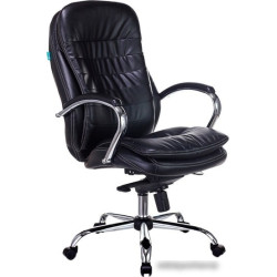 Кресло руководителя Бюрократ T-9950/BLACK черный кожа крестовина хром