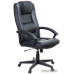 Кресло руководителя Бюрократ T-9906N/BLACK черный кожа