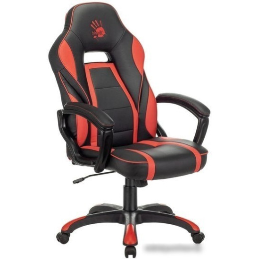 Кресло игровое A4Tech Bloody GC-350 черный/красный эко.кожа крестовина