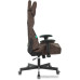 Кресло игровое Zombie VIKING KNIGHT Fabric темно-коричневый Light-10 с подголов. крестовина металл