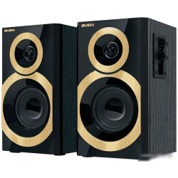 Акустическая система SVEN SPS-619 GOLD, черный + золотой