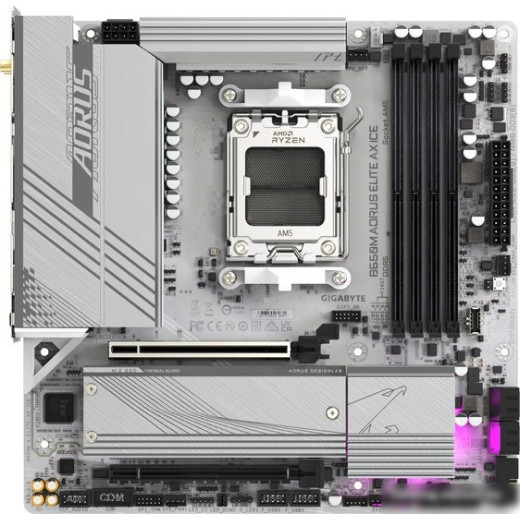 Материнская плата Gigabyte B650M Aorus Elite AX Ice