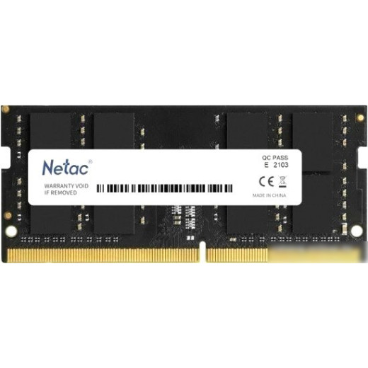 Оперативная память Netac Basic 16ГБ DDR5 4800 МГц NTBSD5N48SP-16