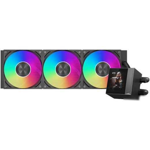 Система жидкостного охлаждения для процессора PCCooler DC360 Pro ARGB Display (черный)