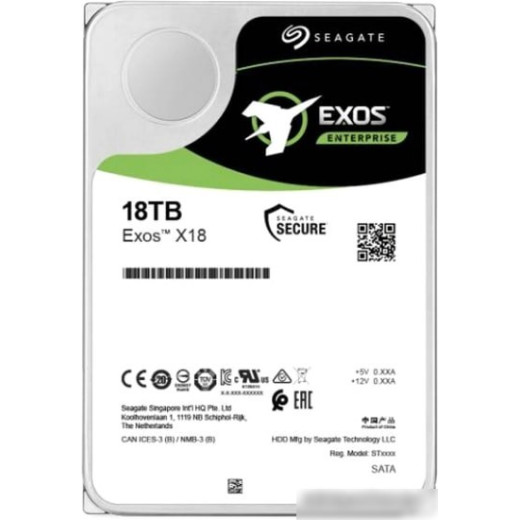 Жесткий диск Seagate Exos X18 16TB ST16000NM004J