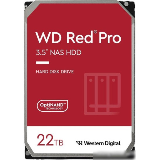 Жесткий диск WD Red Pro 22TB WD221KFGX