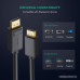 Кабель Ugreen DP102 10244 DisplayPort 1.2 - DisplayPort 1.2 (1 м, черный)