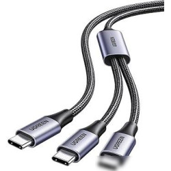 Кабель Ugreen US561 35087USB Type-C - USB Type-C x3 (1.5 м, черный)
