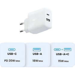 Сетевое зарядное Ugreen X227 45310 (белый)