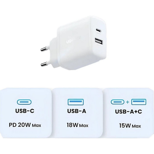 Сетевое зарядное Ugreen X227 45310 (белый)