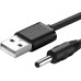 Кабель Ugreen US277 USB 2.0 Type-A - DC 3.5 мм 10376 (1 м, черный)