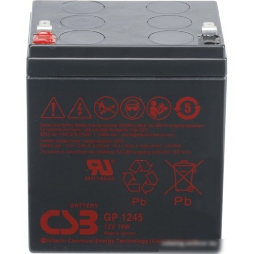 Аккумулятор для ИБП CSB GP1245 16W F2 (12В/4.5Ач)