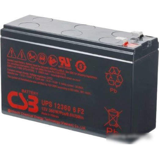 Аккумулятор для ИБП CSB UPS123606 F2 (12В/7.5 А·ч)