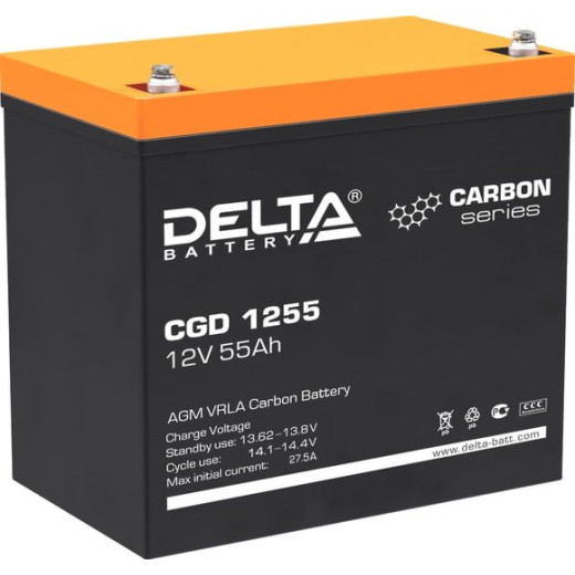 Аккумулятор для ИБП Delta CGD 1255 (12В/55 А·ч)