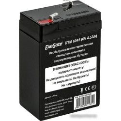 Аккумулятор для ИБП ExeGate DTM 6045 (6В, 4.5 А·ч)
