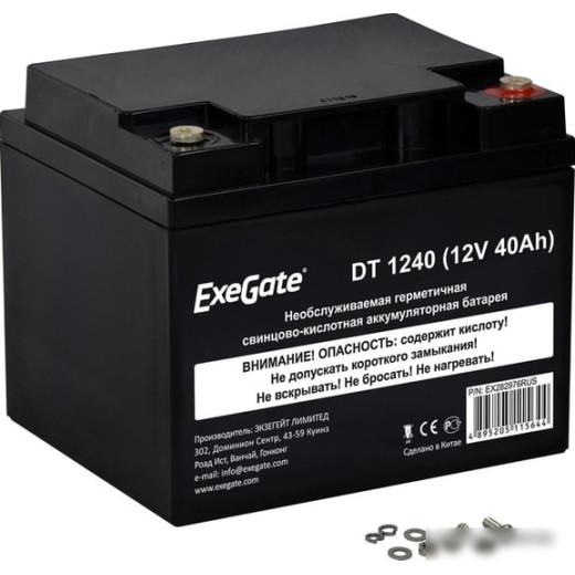 Аккумулятор для ИБП ExeGate DT 1240 (12В, 40 А·ч)