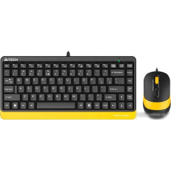 Офисный набор A4Tech Fstyler F1110 (черный/желтый)