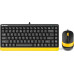 Офисный набор A4Tech Fstyler F1110 (черный/желтый)
