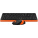 Офисный набор A4Tech Fstyler FG1010 (черный/оранжевый)