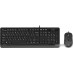 Клавиатура + мышь A4Tech Fstyler F1010 (черный/серый)