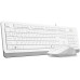 Клавиатура + мышь A4Tech Fstyler F1010 (белый/серый)