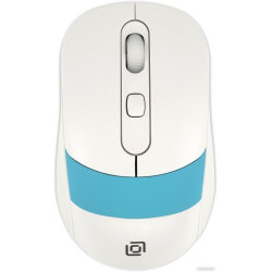 Мышь Oklick 310MW (белый/голубой)