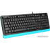 Клавиатура A4Tech Fstyler FKS10 (черный/синий)