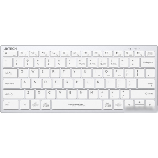 Клавиатура A4Tech Fstyler FBX51C (серебристый/белый)